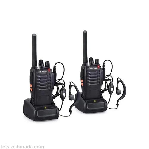 Baofeng BF-88E Lisanssız PMR 446 El Telsizi Kulaklık Dahil 2li Set