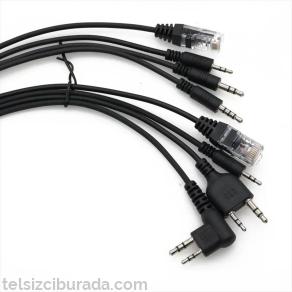 8in1 Analog Telsiz Programlama Kablosu Motorola Icom Hyt Vertex Yaesu..