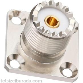 UHF SO-239 ŞASE TİP KONNEKTÖR - KARE