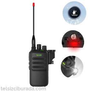 Wln KD-C2000 Pmr 446 IP67 El Telsizi, 2500mAh 72 Saat Bekleme 12 Saat Konuşma Kulaklık Hediyeli